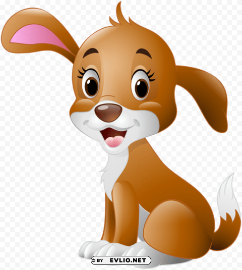 cute dog cartoon Transparent PNG graphics complete archive