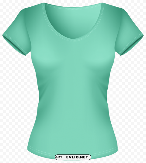 female green shirt PNG images with transparent backdrop
