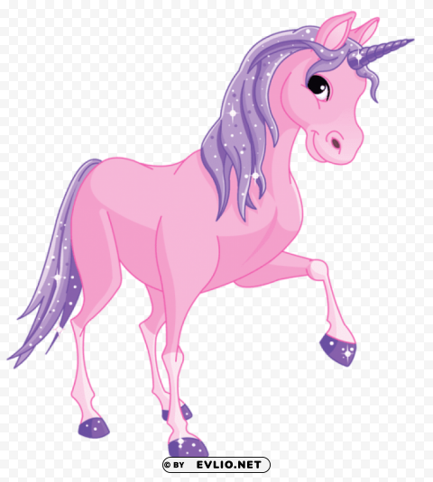 pink pony transparentpicture Clean Background Isolated PNG Graphic