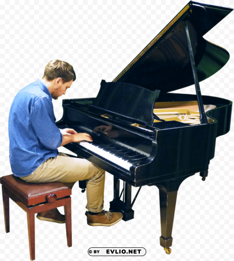 playing grand piano Free download PNG images with alpha transparency