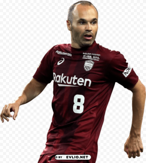 andres iniesta PNG images with alpha mask