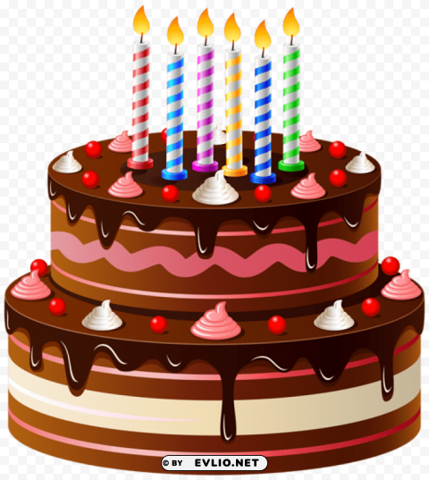 birthday cake Transparent PNG Isolated Design Element