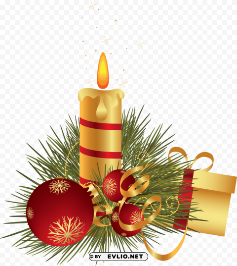 Christmas Candles High-definition Transparent PNG