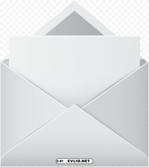 empty envelope Isolated Item with Clear Background PNG