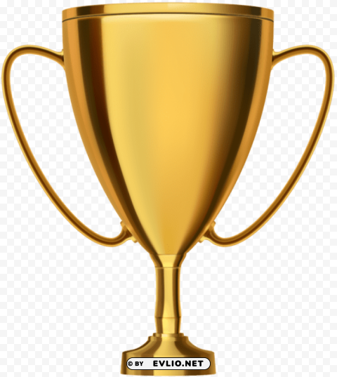 gold trophy cup Isolated Character on HighResolution PNG