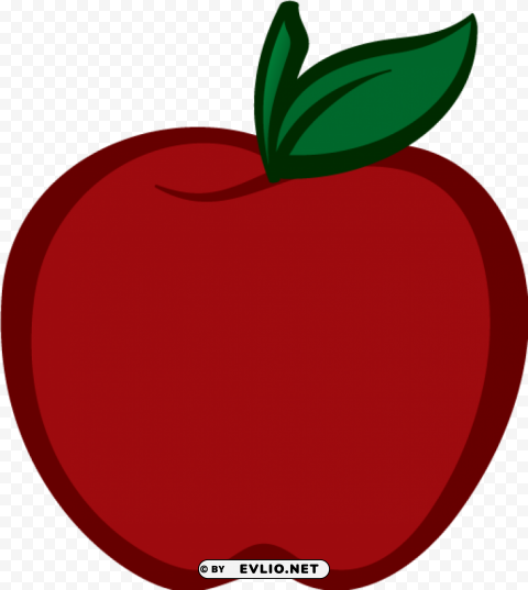 red apple Isolated Illustration in Transparent PNG