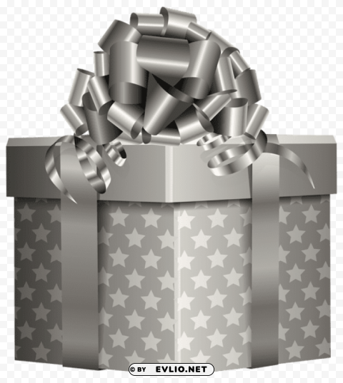 Silver Gift PNG Images For Websites