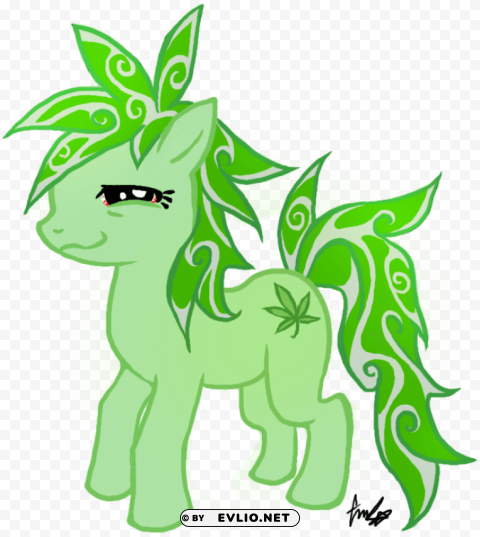 weed my little pony PNG pictures with alpha transparency