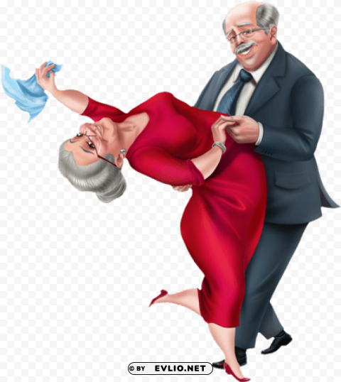 Old Couple Dance Isolated Subject In HighQuality Transparent PNG