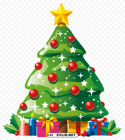  deco christmas tree with gifts PNG images with transparent canvas compilation