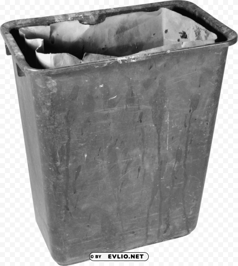 trash can Isolated PNG Element with Clear Transparency