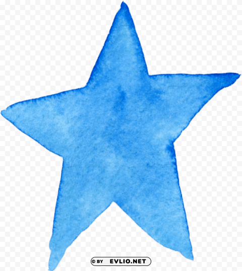 Watercolor Star PNG For Overlays