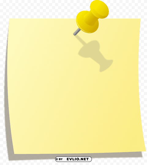 yellow sticky notes PNG design