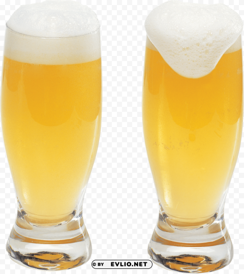 beer in glass PNG images with alpha transparency layer