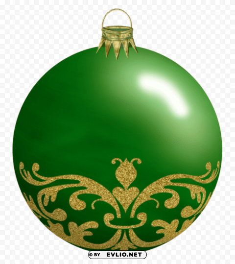 Gold Christmas Ball PNG No Background Free