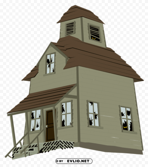 haunted house vector Isolated Element on HighQuality PNG