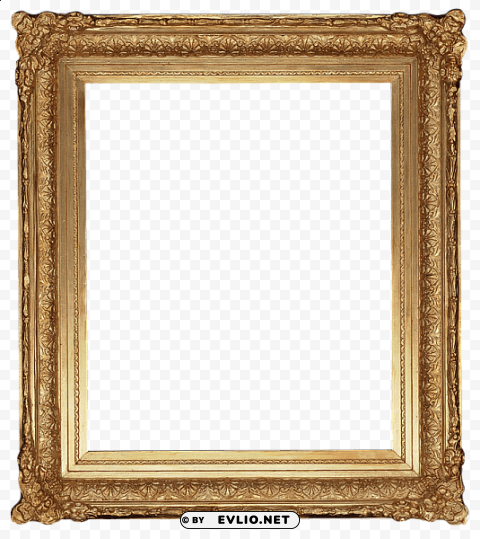vertical classic pictures transparent frame Isolated Illustration with Clear Background PNG