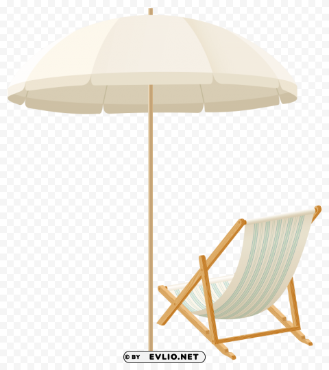 beach umbrella with chair PNG with clear background extensive compilation