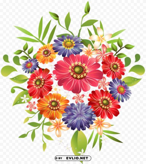 bouquet of flowers High-resolution PNG images with transparency wide set