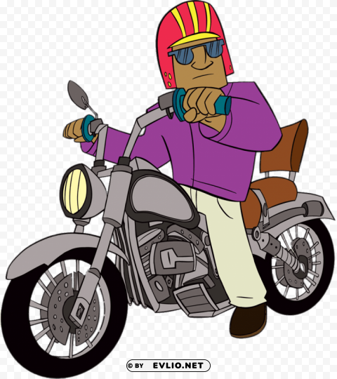 harry bollywood on his motorcycle Transparent PNG Artwork with Isolated Subject