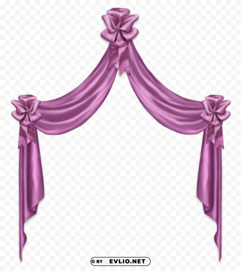 pink decor curtainpicture PNG photo with transparency