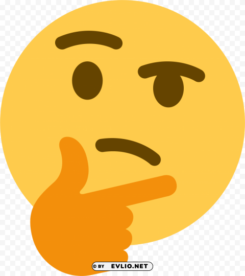 think emoji discord PNG images with high transparency