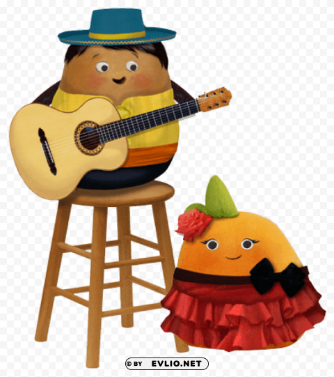 chip and ruby mexican theme PNG photo without watermark