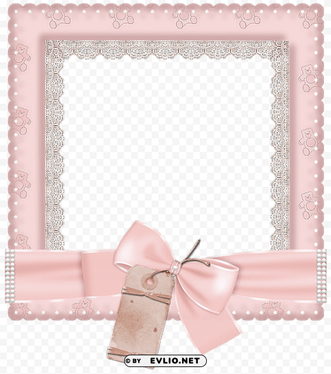 cute pink photo frame Transparent PNG images wide assortment