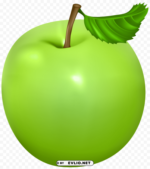 Green Apple Image Isolated Item In Transparent PNG Format