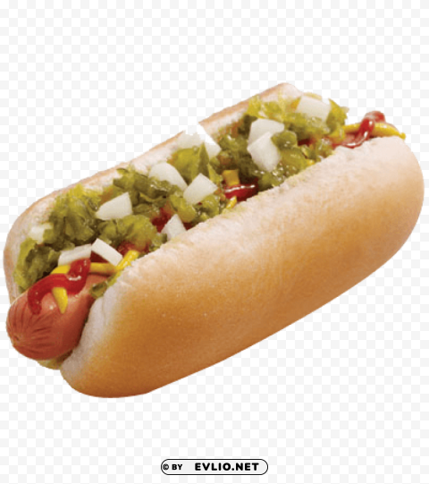 Hot Dog Clean Background Isolated PNG Art