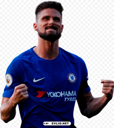 Olivier Giroud HighQuality PNG Isolated On Transparent Background