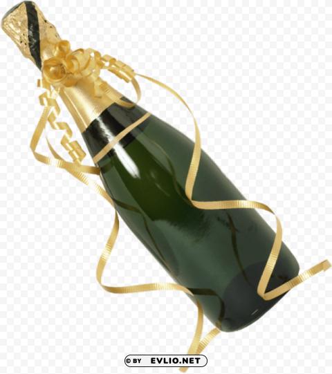 sparkling wine from a bottle Transparent background PNG artworks