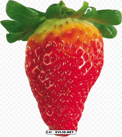 strawberry PNG Illustration Isolated on Transparent Backdrop