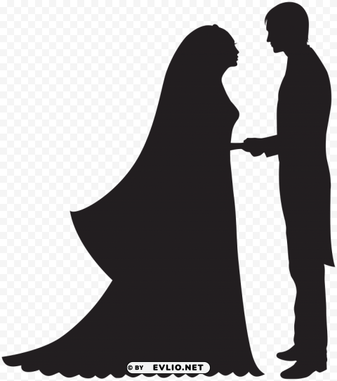 Bride And Groom Transparent Background PNG Clipart