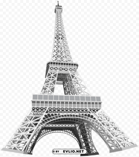 eiffel tower Isolated Item on Clear Transparent PNG