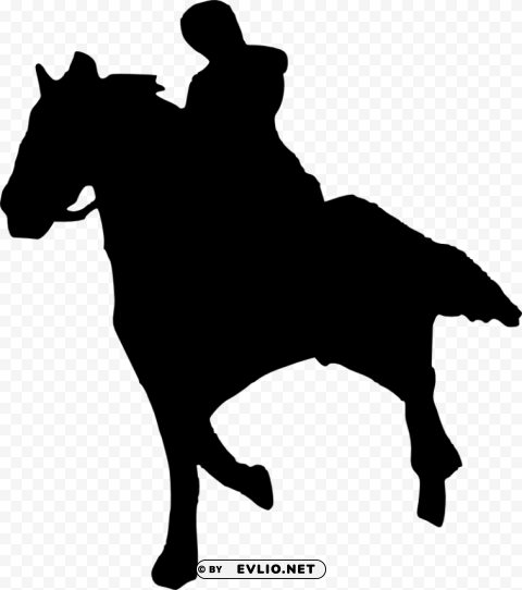 horse riding silhouette Transparent art PNG