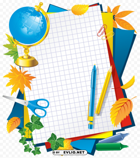 school decors PNG for online use