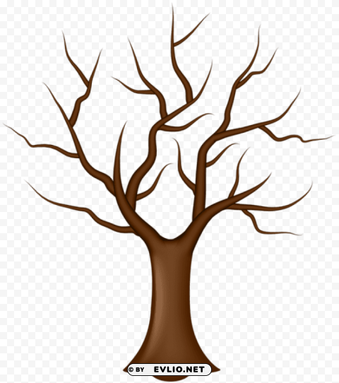 tree without leaves Isolated Item on Clear Background PNG