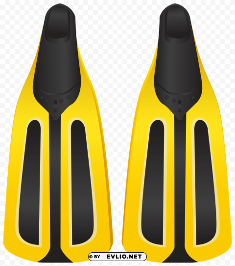 yellow diving fins Free PNG images with alpha channel variety