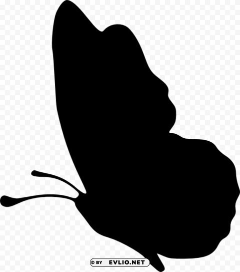 Transparent butterfly silhouette Free PNG images with alpha channel set PNG Image - ID 3eacd719