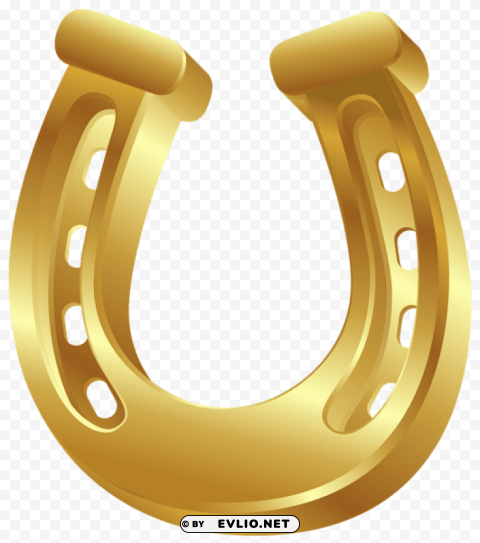 gold horseshoe PNG Image Isolated with HighQuality Clarity
