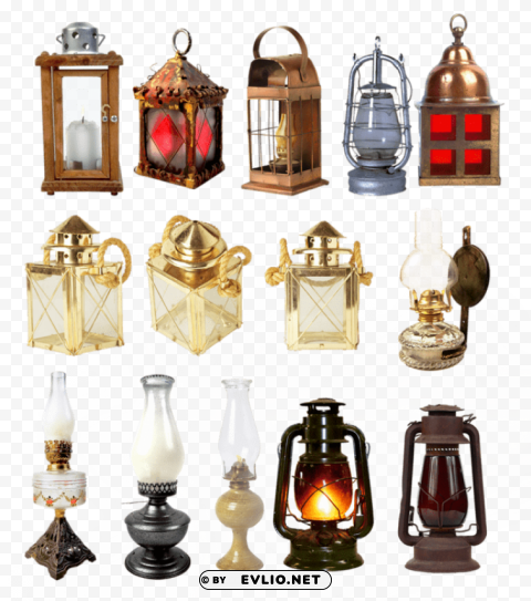 ramadan lamp duo Isolated Graphic on Transparent PNG
