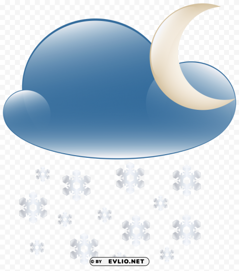 snowy cloud night weather icon PNG icons with transparency