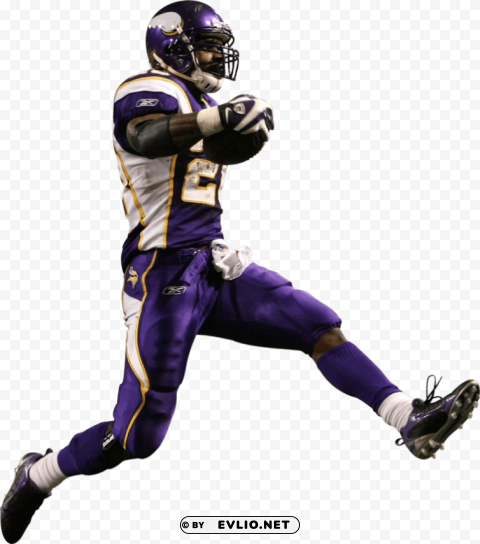 adrian peterson side view PNG files with transparent backdrop