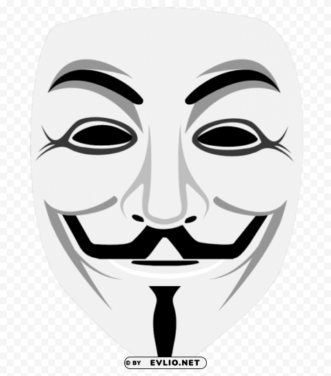 anonymous mask Isolated Character in Clear Background PNG