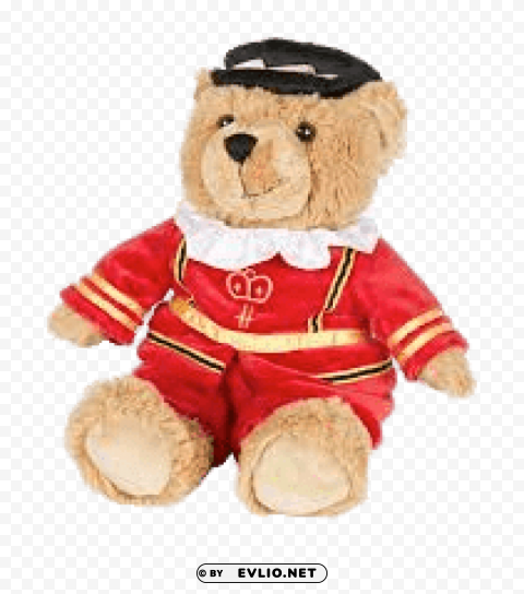 teddybear in beefeater's costume PNG images with no fees