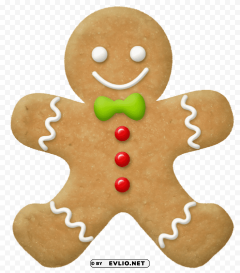 christmas gingerbread PNG transparent graphic