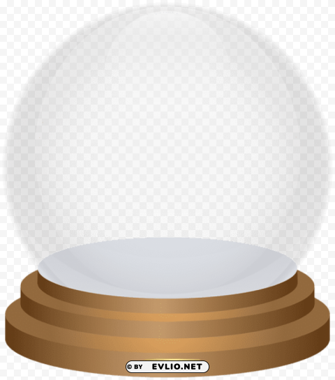 empty snowglobe decorative PNG images with transparent overlay