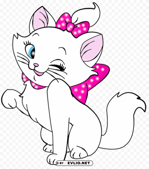 white kitten cartoon free Transparent PNG Isolated Graphic Detail