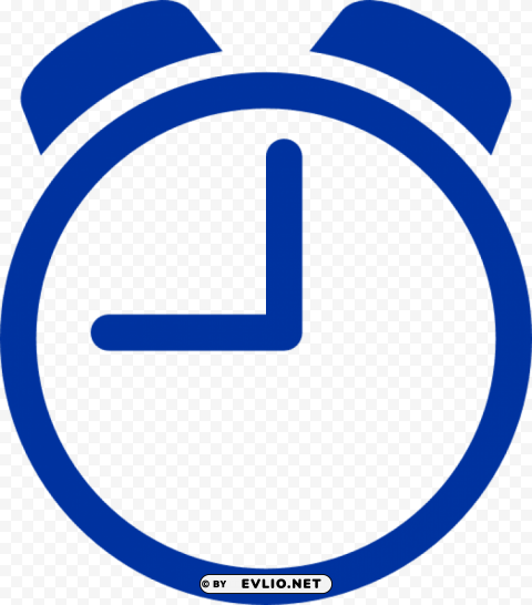 Blue Clock Free Download PNG With Alpha Channel